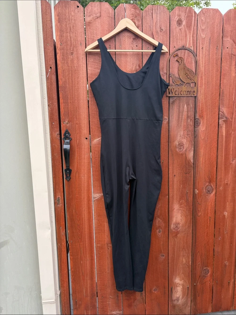 Girlfriend Collective Black Scoop Unitard One piece Jumpsuit Black XXL 2XL